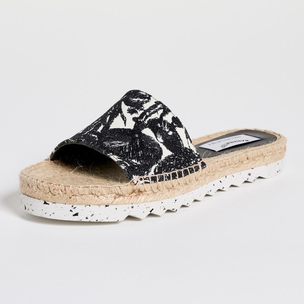 Stella McCartney Gaia Embroidered Mushroom Slides